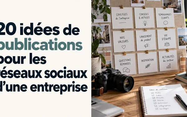 20 idées de publications pour les réseaux sociaux d’une entreprise