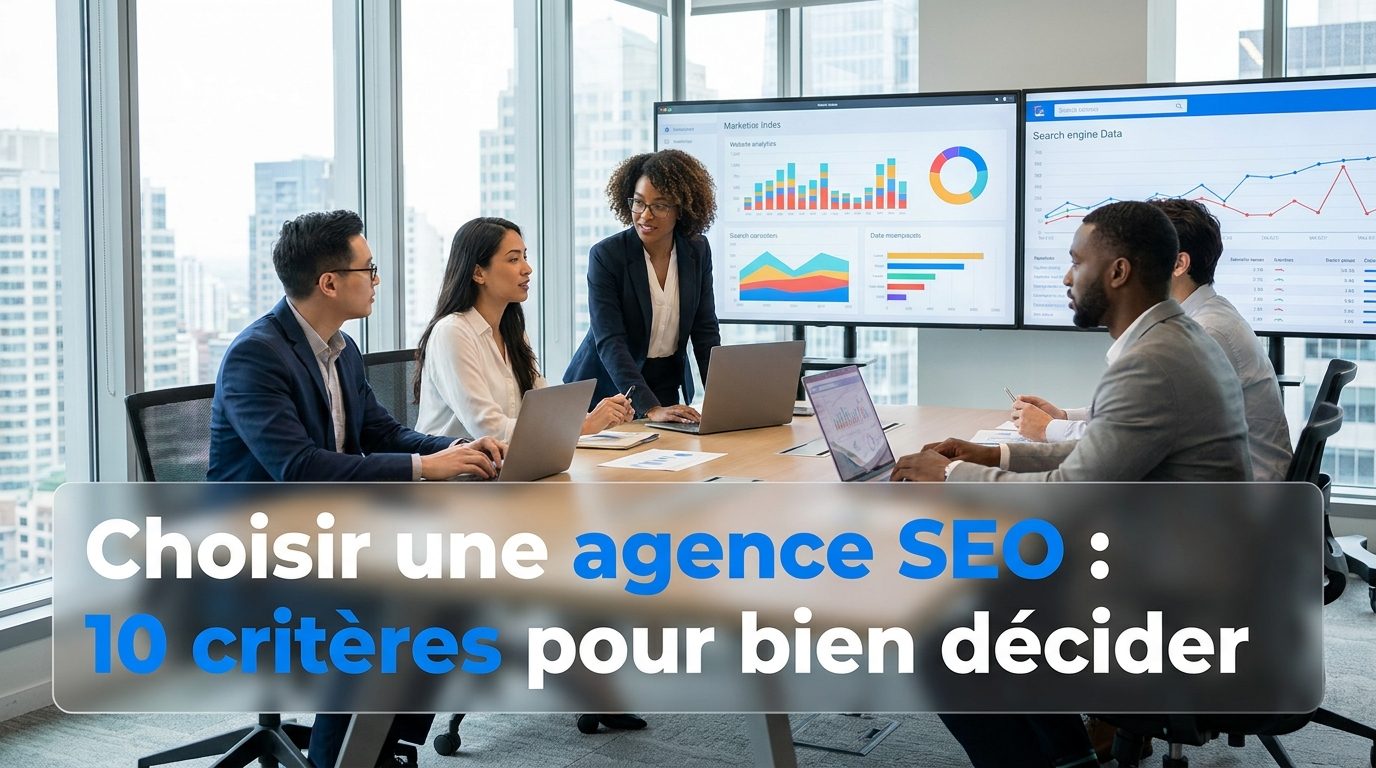 Choisir une agence SEO : 10 critères pour bien décider : illustration de l’article (référencement)