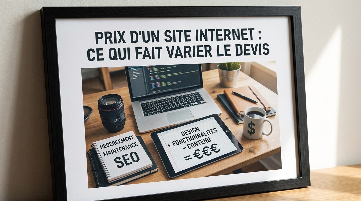 Prix d’un site internet : ce qui fait varier le devis : illustration de l’article (webmarketing)