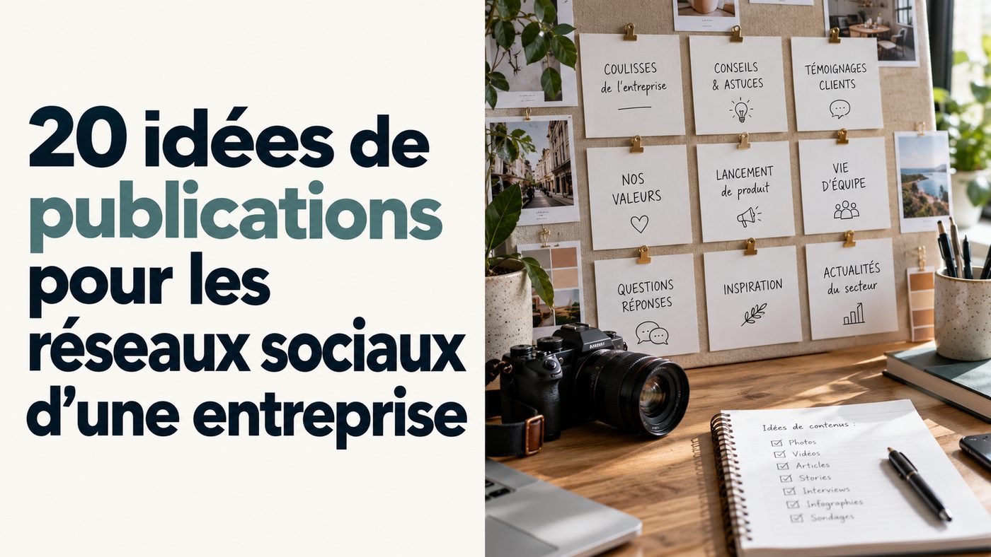 20 idées de publications pour les réseaux sociaux d’une entreprise