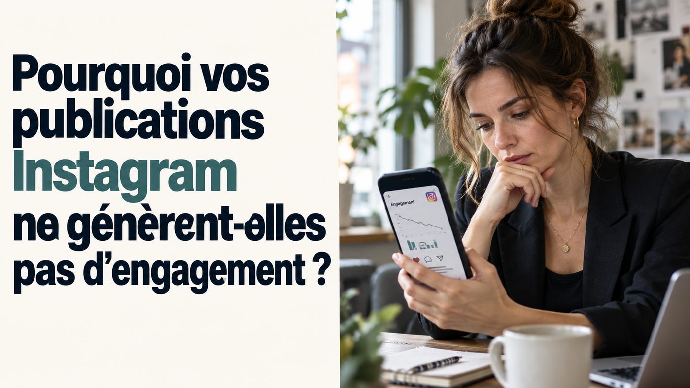 Pourquoi vos publications Instagram ne génèrent-elles pas d’engagement ? Pourquoi vos publications Instagram ne génèrent-elles pas d’engagement : illustration de l’article (réseaux sociaux)
