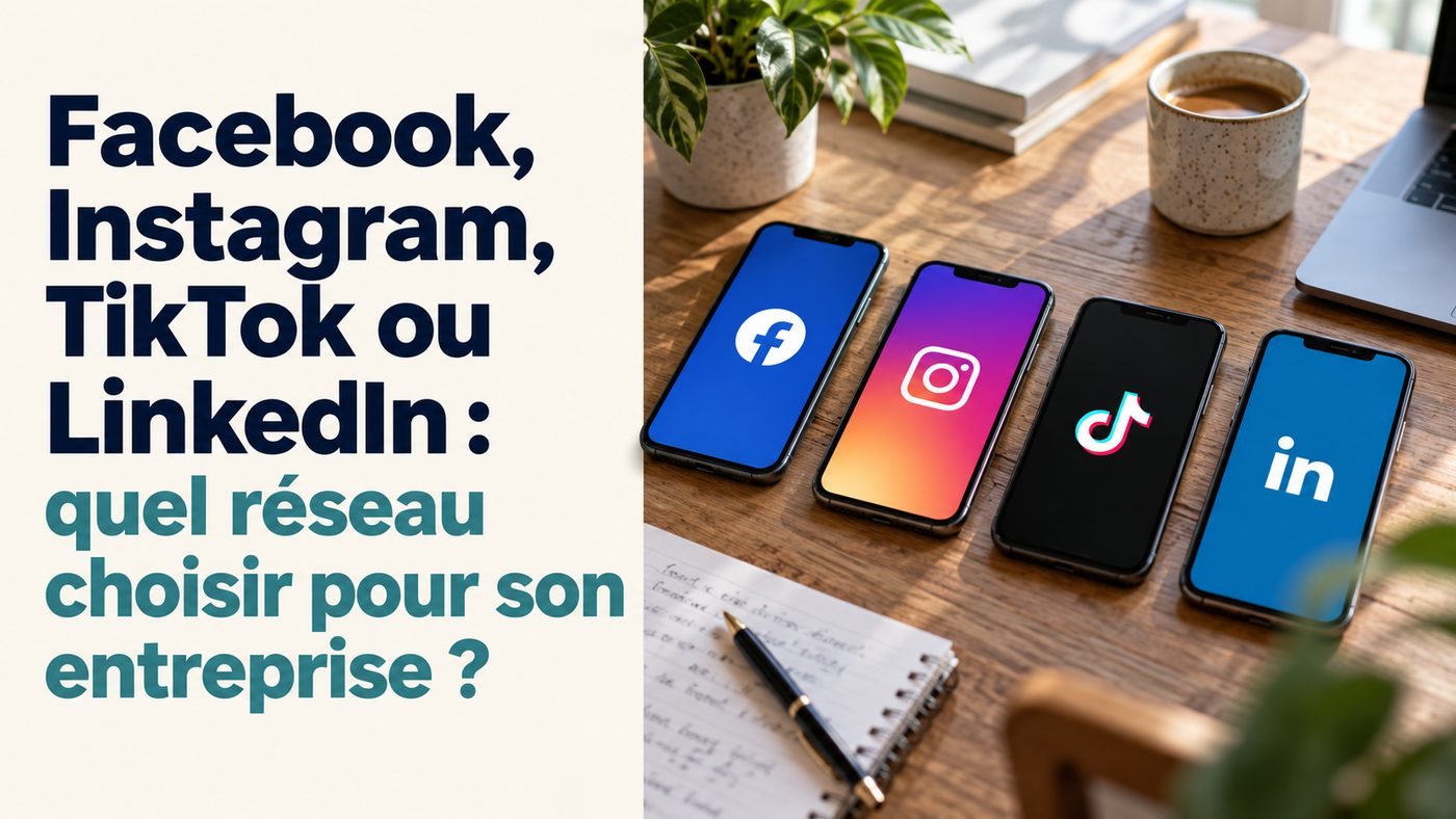 Facebook, Instagram, TikTok ou LinkedIn : quel réseau choisir pour son entreprise ?
